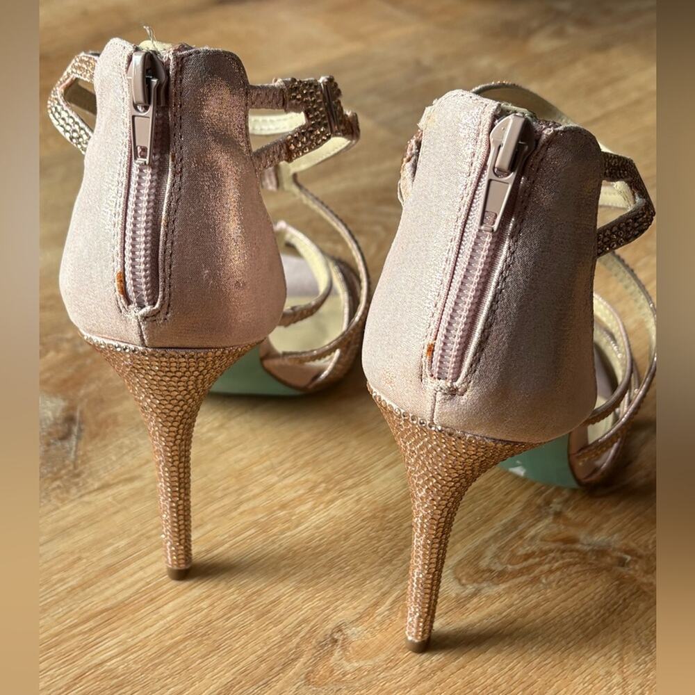 Betsy Johnson blush pink Aimee heel sandals - Picture 6 of 14